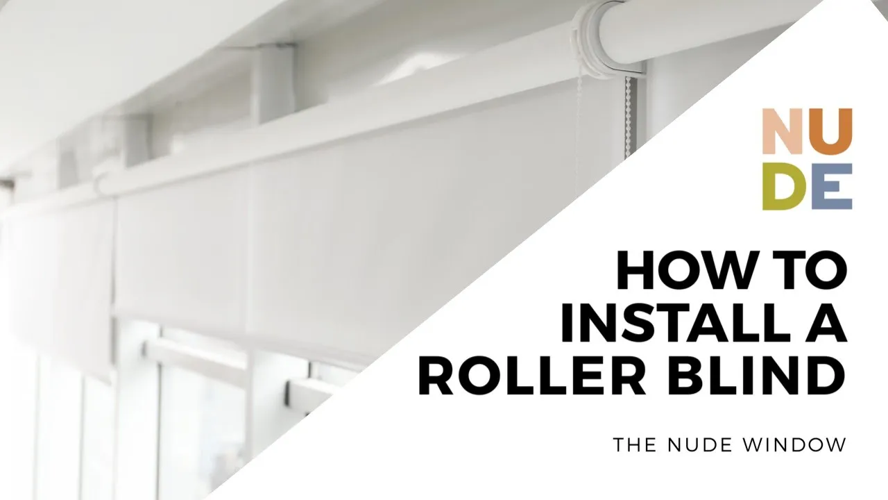 how to install a roller blind video tutorial